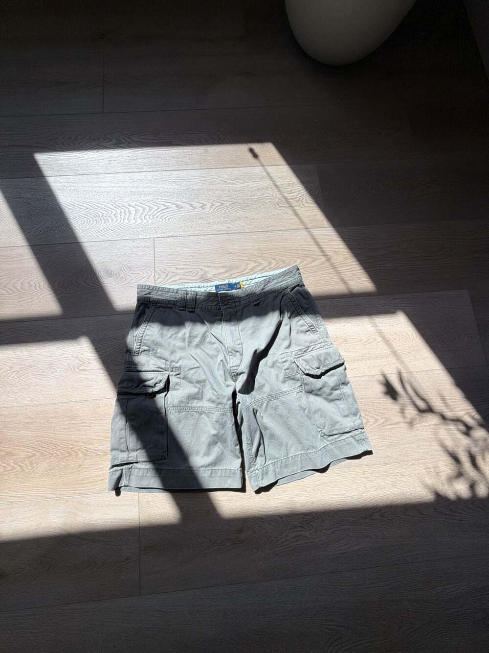 Polo Ralph Lauren Classic Chino Cargo Shorts Size 38 Green Cotton